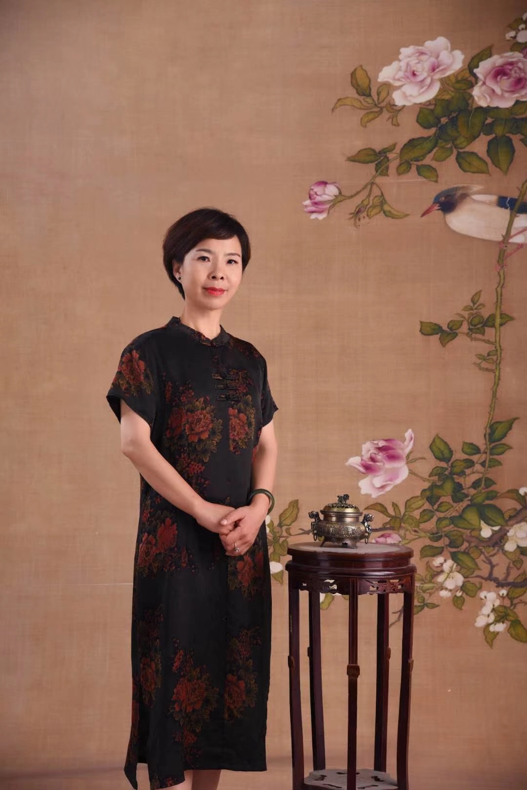 皮贴画非物质文化遗产代表性传承人---陈文丽