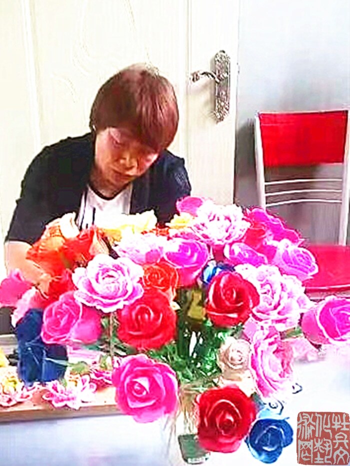 青岛市级面塑非遗传承人---陈月英